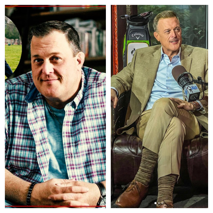 Billy gardell weight loss surgery: Two different images of Bob-Gardell side by side comparing his physique